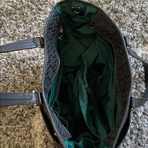 Black coach diaper bag